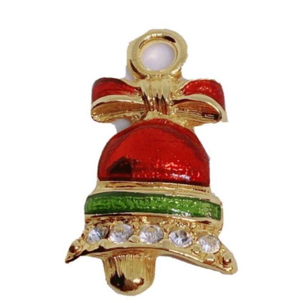 Christmas Multicolor Bell Necklace Fashion Pendant 1 Inch